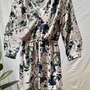 Loft Outlet floral Mini Dress small